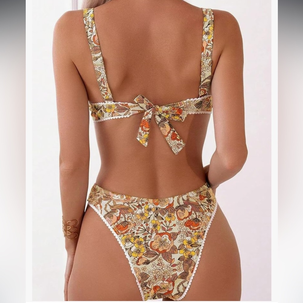 Floral Bikini Set NWOT - Picture 2 of 15